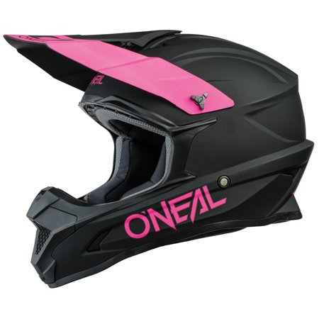 Casco 1SRS Youth Solid, Negro/Rosa