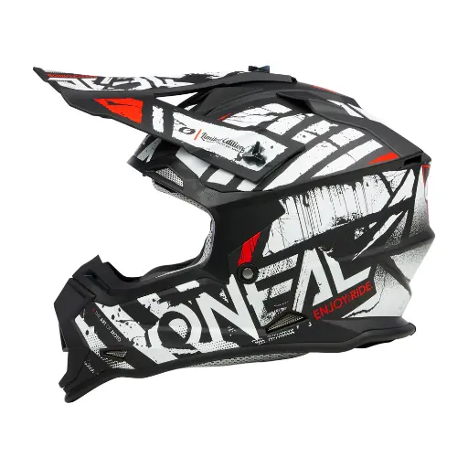 Casco 2SRS Youth Glitch V.23, Negro/Blanco