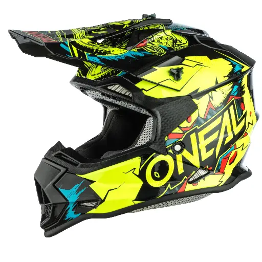 Casco 2SRS Youth Villain, Negro/Neón
